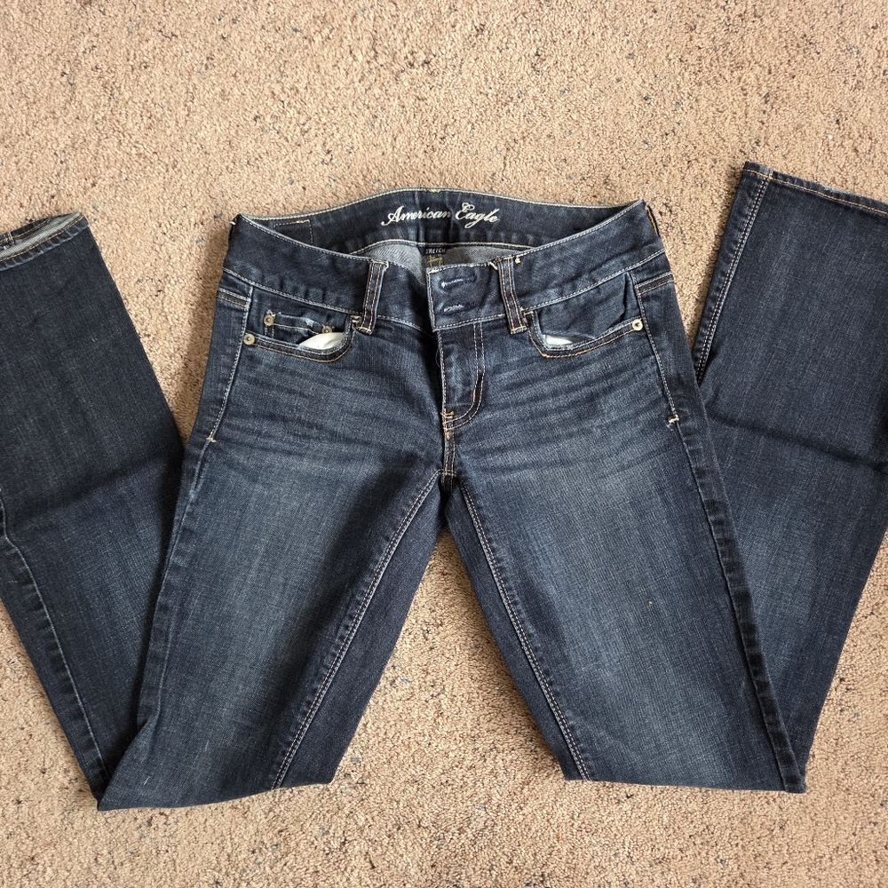 American Eagle Outfitters Dark Blue Flare Jeans